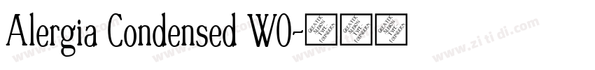 Alergia Condensed W0字体转换